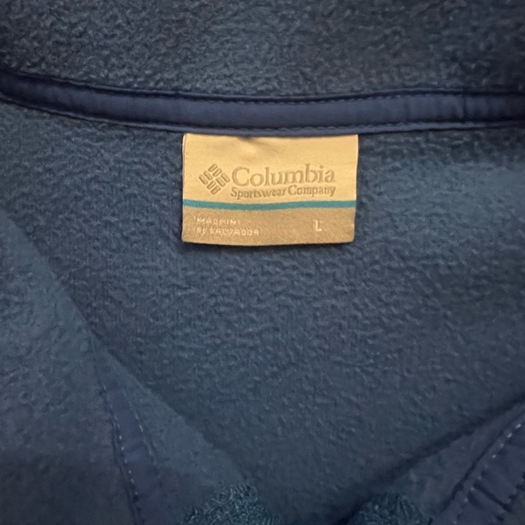 Men’s Columbia Zip Up Jacket size Large PFC L Royal BLUE EUC Full Pockets - Picture 3 of 16
